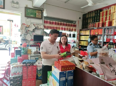 江塘鄉開展節前食品安全檢查，規范市場經營秩序